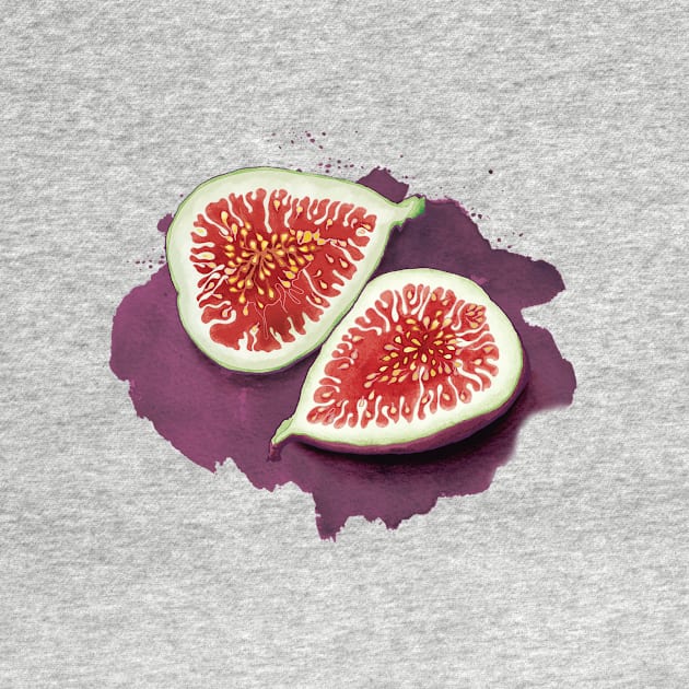 Juicy Fruity Figs Pattern by AmandaDilworth